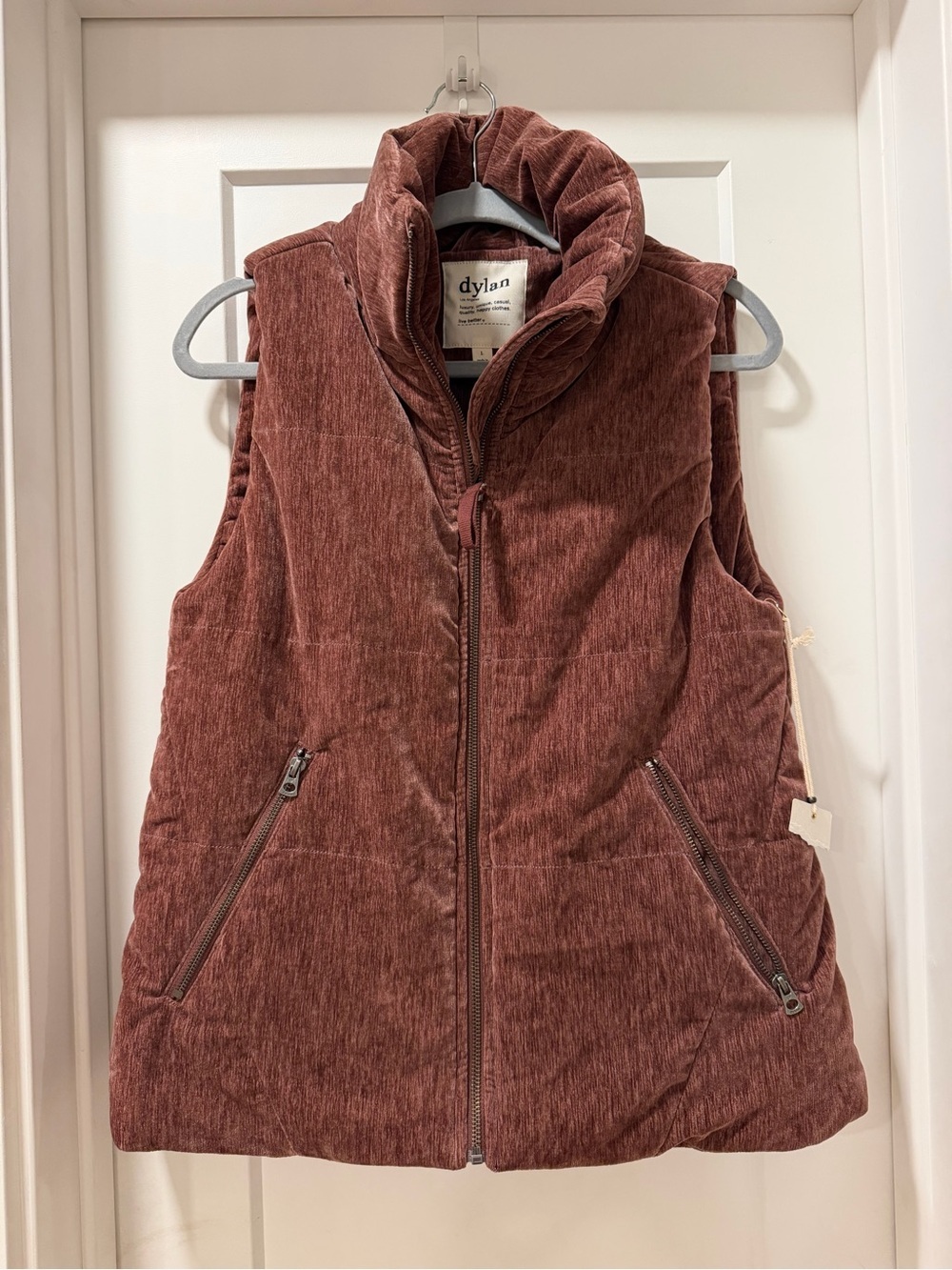 dylan Mauve Chenille vest